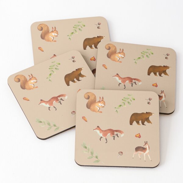 Item preview, Woodland Animals designed and sold by nashiblossomart.