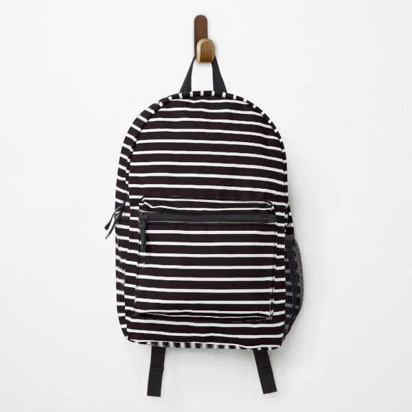Item preview, Black and White Thin Horizontal Striped Lines designed and sold by SqueakyRicardo.