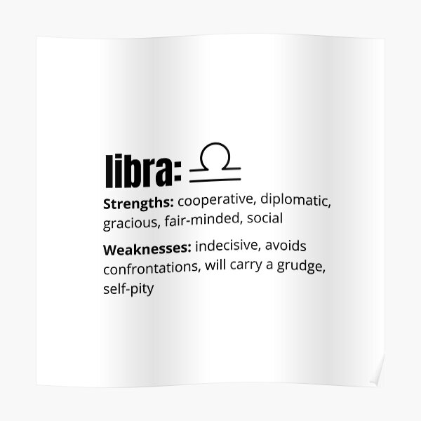 A Zodiac Sign Test Libra Poster For Sale By Merypg Redbubble 5849