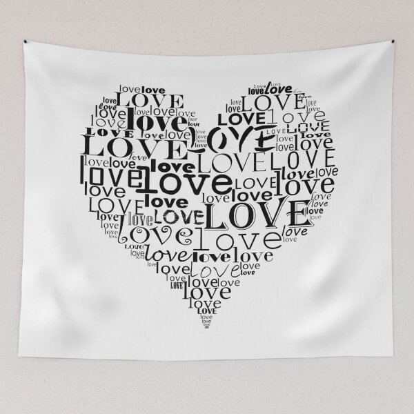 Item preview, Typographic heart designed and sold by adiosmillet.