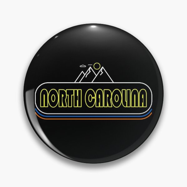 Item preview, North Carolina Neon Lights - Souvenir - Gift - Hometown - Hiking - Nature designed and sold by HappyTees Lab.