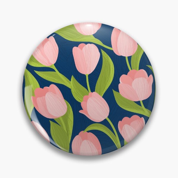Item preview, Seamless pattern with pink Tulips designed and sold by Yuka-Krable.
