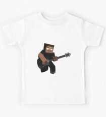 Camiseta para niños Minecraft Herobrine Rock