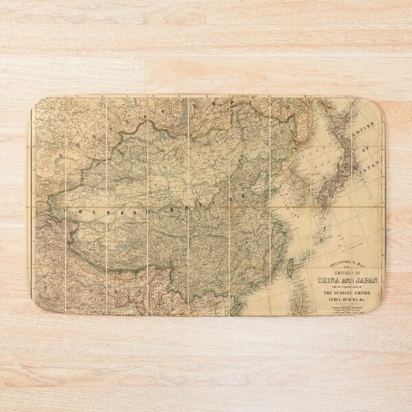 Item preview, Map of China and Japan (c 1880) designed and sold by allhistory.