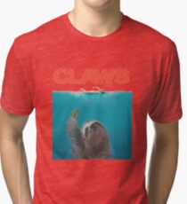 Sloth Claws Parody Tri-blend T-Shirt