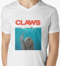 Sloth Claws Parody Men's V-Neck T-Shirt
