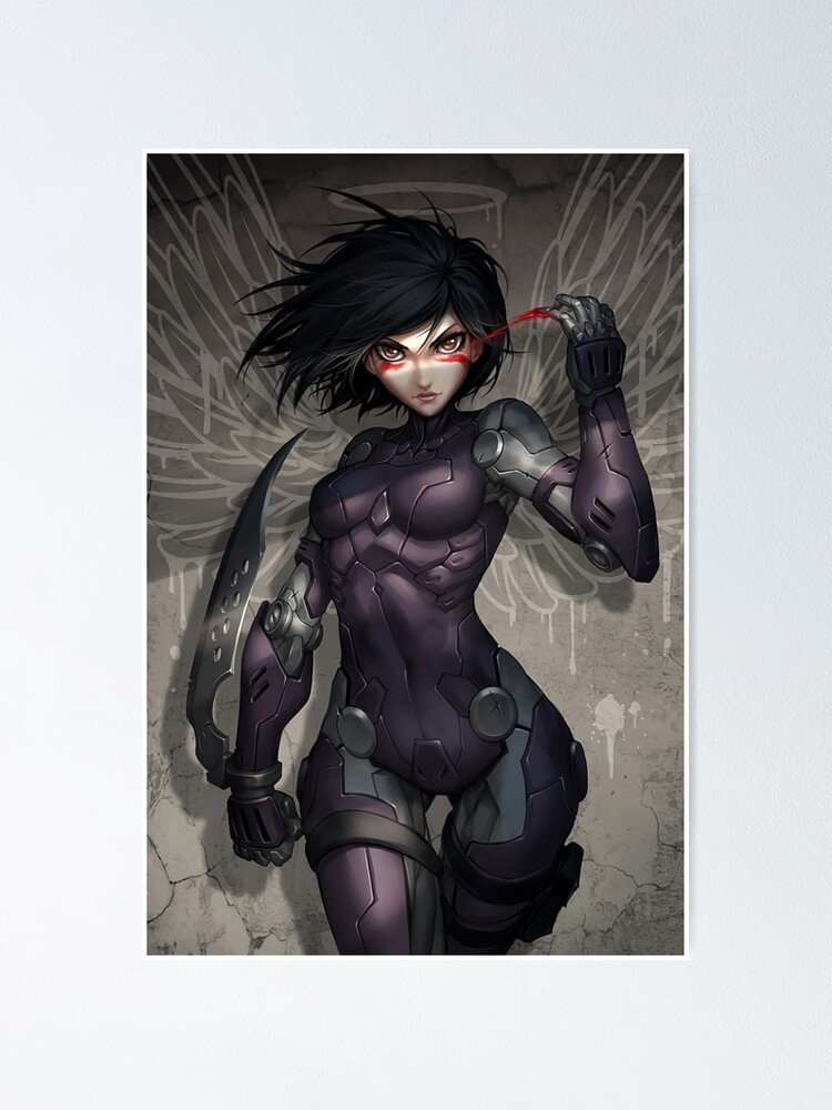 Alternate view of Battle Angel warrior Gally Poster