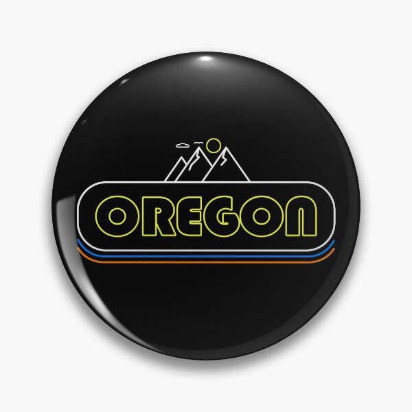 Item preview, Oregon Neon Lights - Souvenir - Gift - Hometown - Hiking - Nature designed and sold by HappyTees Lab.