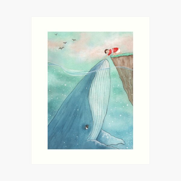 Item preview, Whale and boy designed and sold by Tina van Dijk.