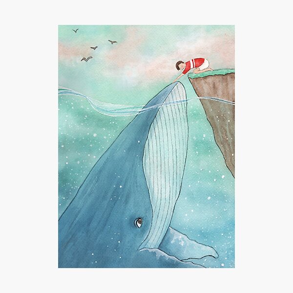 Item preview, Whale and boy designed and sold by Tina van Dijk.