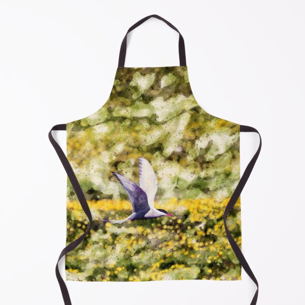 Item preview, Arctic Tern Surfing on the Flowers Watercolor designed and sold by lugamor.