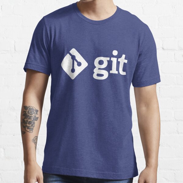 Git - White logo Essential T-Shirt