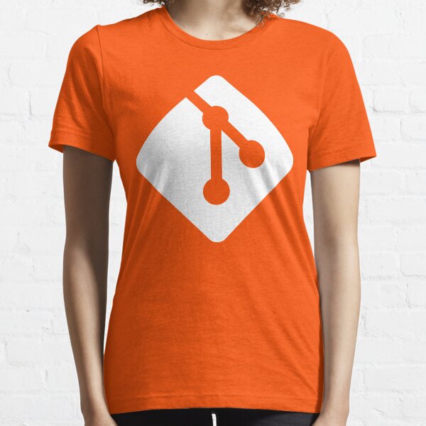 Git - White logo Essential T-Shirt