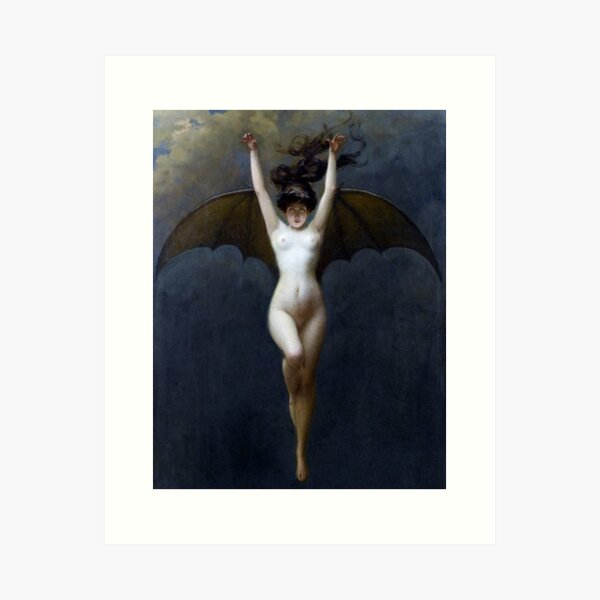 Aperçu de l'œuvre LA FEMME CHAUVE-SOURIS - ALBERT JOSEPH PENOT créée et vendue par arthistoryfever.
