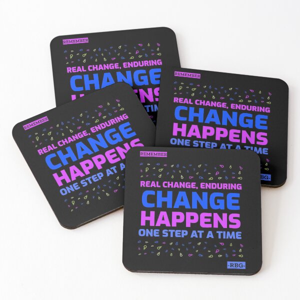 Item preview, RBG Best Quotes - Change Blue designed and sold by Coder-T.
