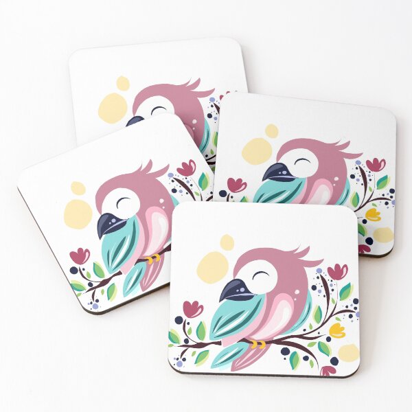Item preview, Pink Tropical Bird designed and sold by KhushbuGohil.