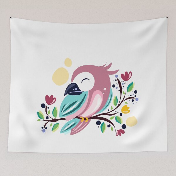 Item preview, Pink Tropical Bird designed and sold by KhushbuGohil.