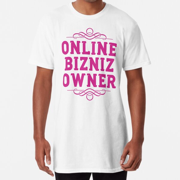 Online Business Owners Pink Long T-Shirt