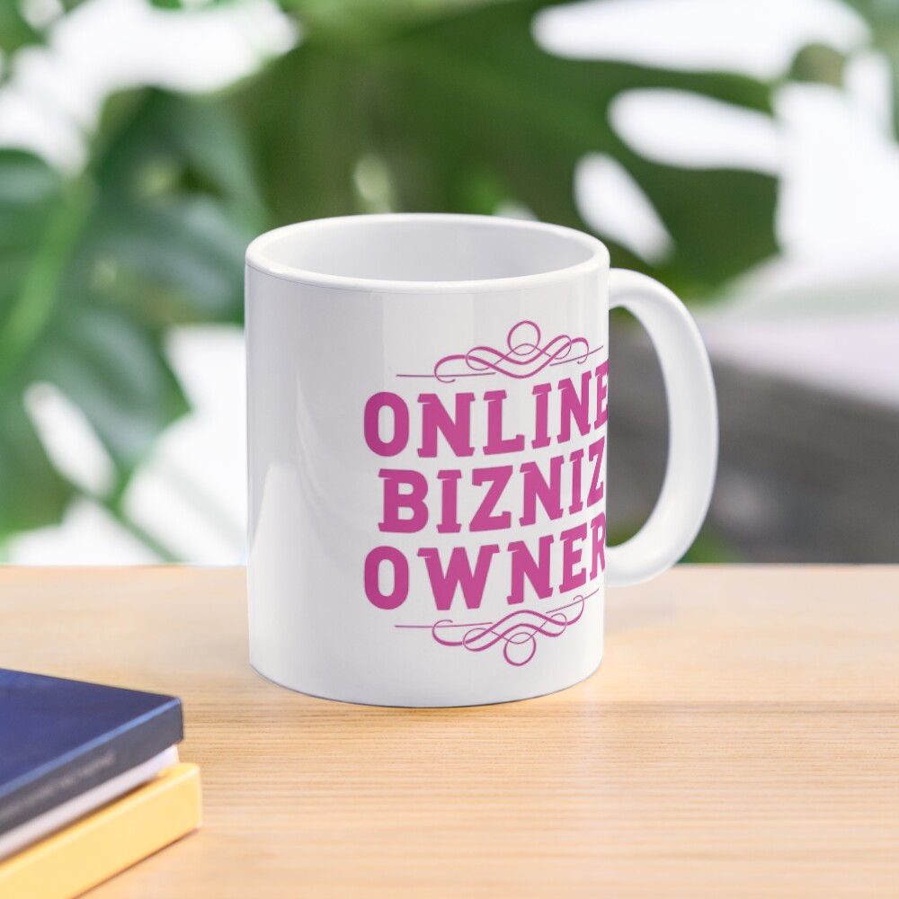 Online Business Owners Pink Mug