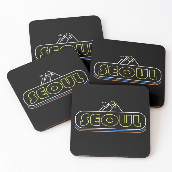 Item preview, Seoul Korea Neon Lights - Souvenir - Gift - Hometown - Hiking - Nature designed and sold by HappyTees Lab.