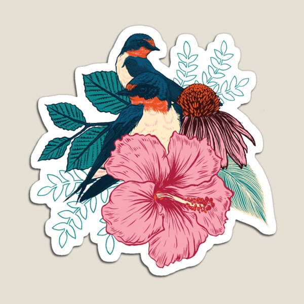 Barn Swallows Magnet