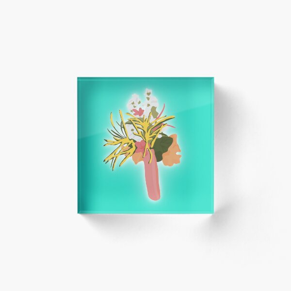 Healing Bouquet Acrylic Block