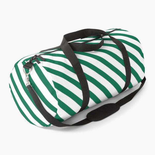 Item preview, Green and White Candy Cane Stripes Diagonal Lines designed and sold by SqueakyRicardo.