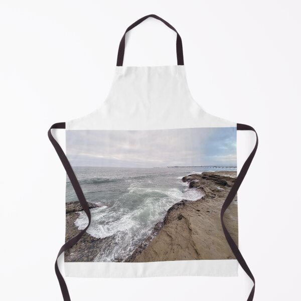 Item preview, Cliffs Sea Waves Beach Ocean Pacific Seaside Horizon Landscape Outdoors Nature Art designed and sold by gkao.