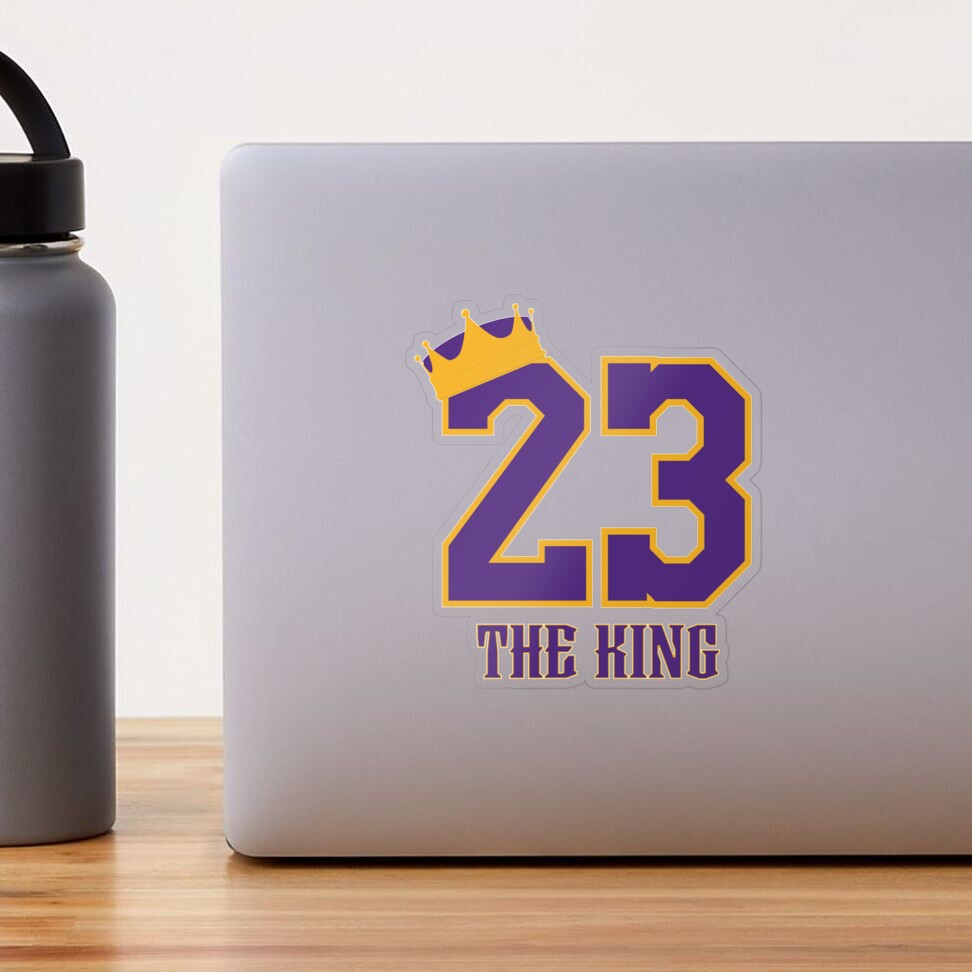 Lebron James Jersey Lakers #23 Sticker for Sale by Lumared