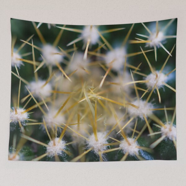 Item preview, Close-up view of the glochids of a bright green cactus designed and sold by brambillasimone.