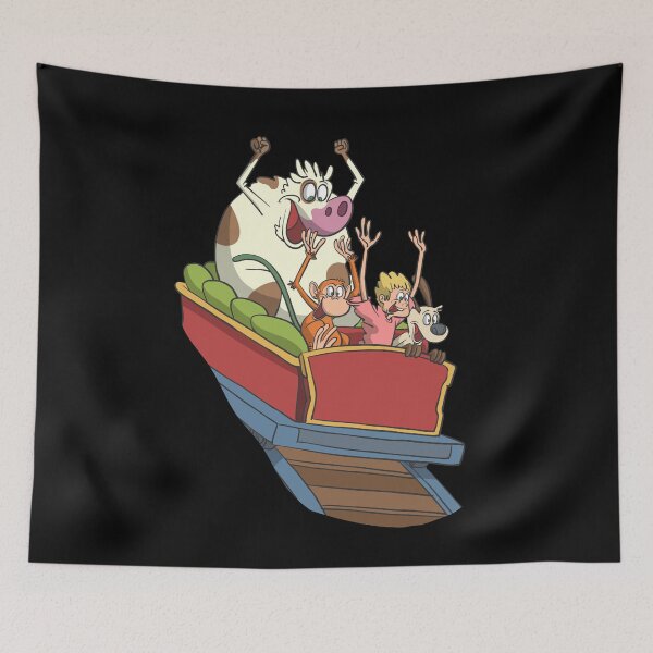 Item preview, Roller coaster with cow monkey dog and boy designed and sold by Monkey Ful.