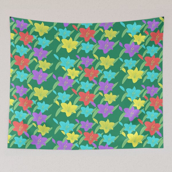 Item preview, Flowerpattern, Colorful Lillies designed and sold by Spiritualish.