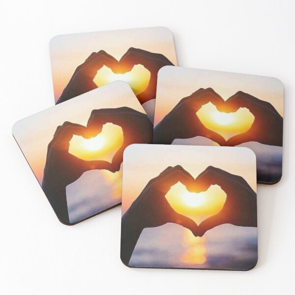 Item preview, Hands forming a HEART in a sunset view. designed and sold by findsbyjune374.
