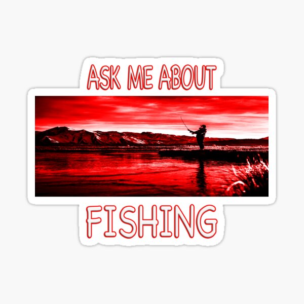 Crazy Fishing Stickers for Sale