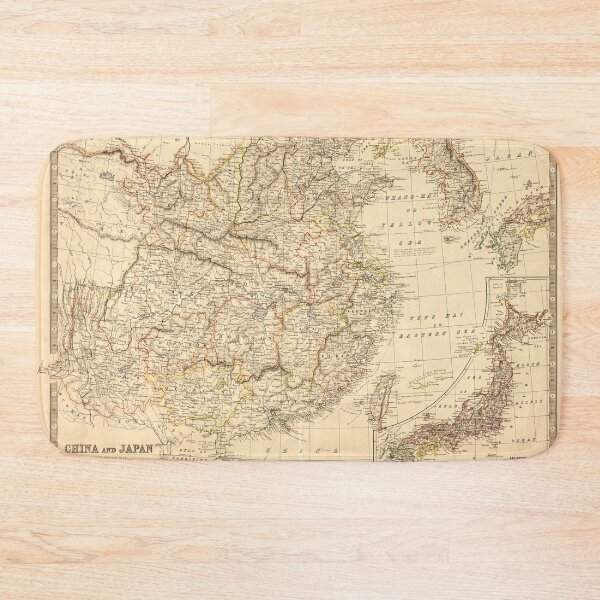 Item preview, Map of China and Japan (1881) designed and sold by allhistory.