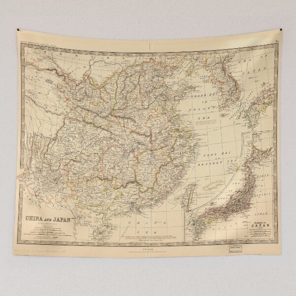 Item preview, Map of China and Japan (1881) designed and sold by allhistory.