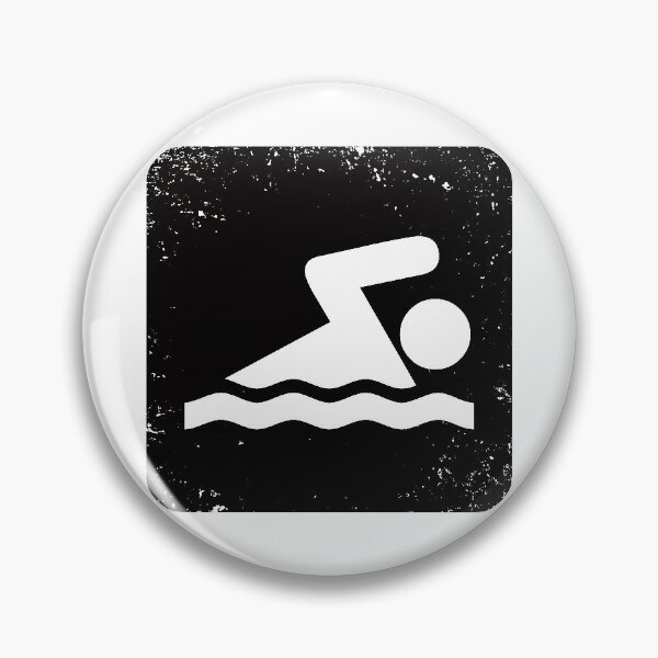 Item preview, Swimming icon symbol for those who love swimming designed and sold by PsychicCatStore.
