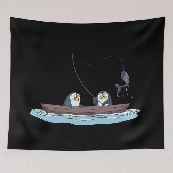 Item preview, Penguins are fishing on the boat designed and sold by Monkey Ful.