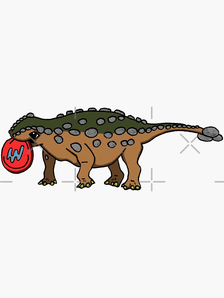 Ankylosaurus Playing Disc Golf by CarlaErk