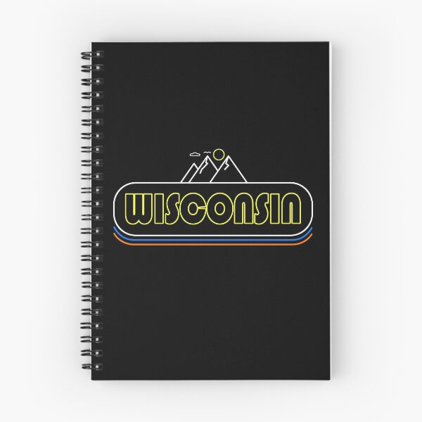 Item preview, Wisconsin Neon Lights - Souvenir - Gift - Hometown - Hiking - Nature designed and sold by HappyTees Lab.