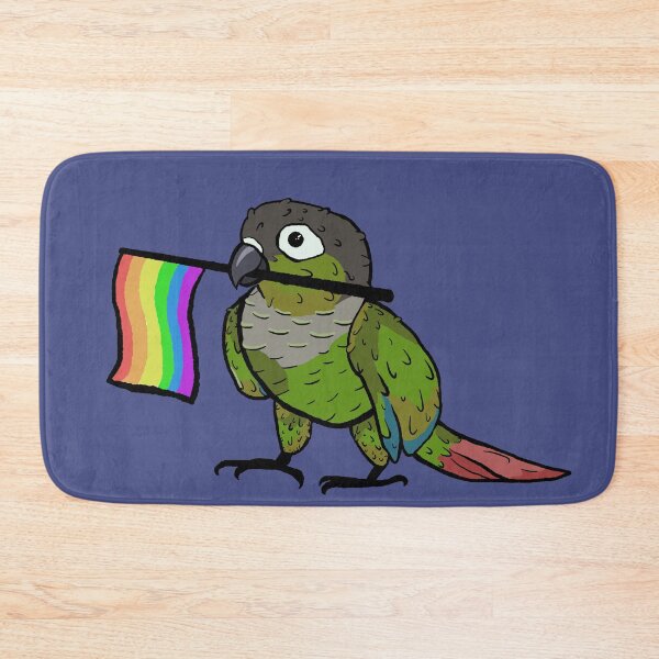Item preview, pride parrots - lgbtq+ green cheeked conure designed and sold by RossMakesArt.