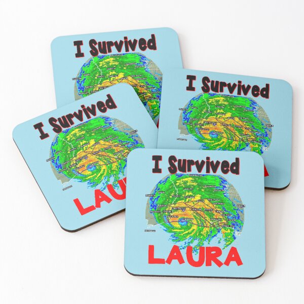 Item preview, I SURVIVED Hurricane Laura designed and sold by HippieWorks.