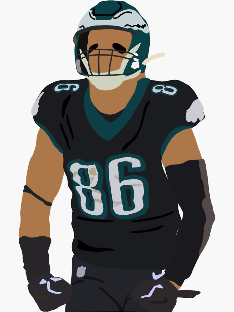 Zach Ertz Eagles Jersey  Sticker for Sale by SmpleGphicFinds