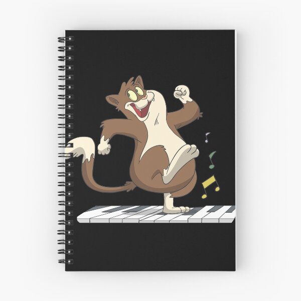 Item preview, Cat runs on Piano designed and sold by Monkey Ful.