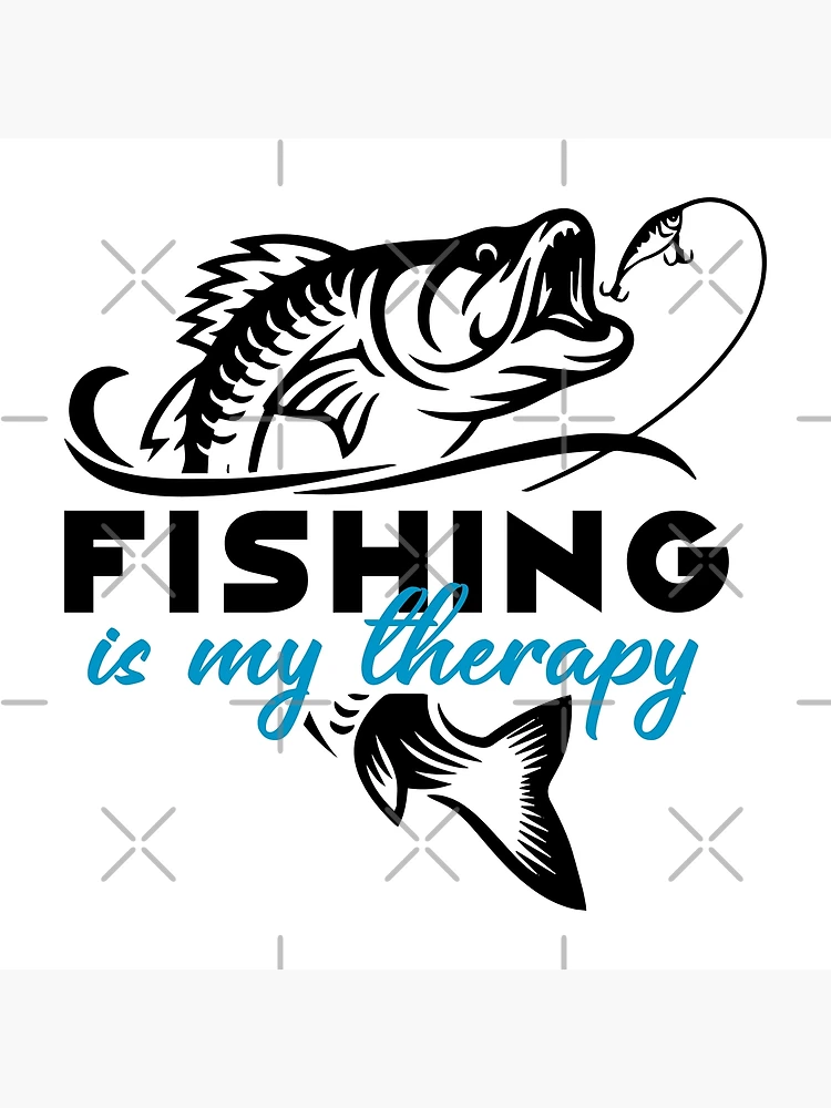 Fishing Is My Therapy Graphic T-shirt Design PNG Images