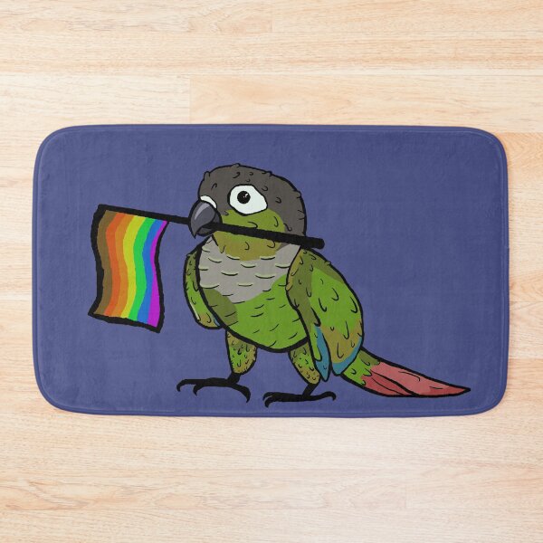 Item preview, Pride parrots - more colour lgbtq+ green cheeked conure designed and sold by RossMakesArt.