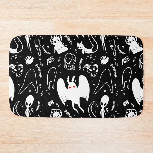 Item preview, cryptids in black designed and sold by blacknoisyblue.