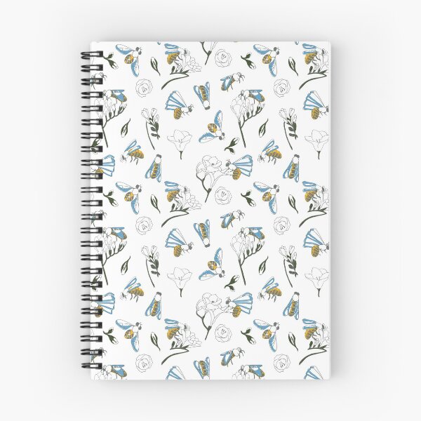 Aperçu de l'œuvre Abeilles et freesia sur blanc créée et vendue par FAB813.