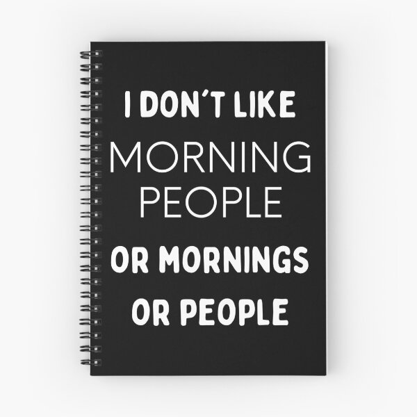 Item preview, Hate Morning People Funny Sarcastic Quote designed and sold by Printd.
