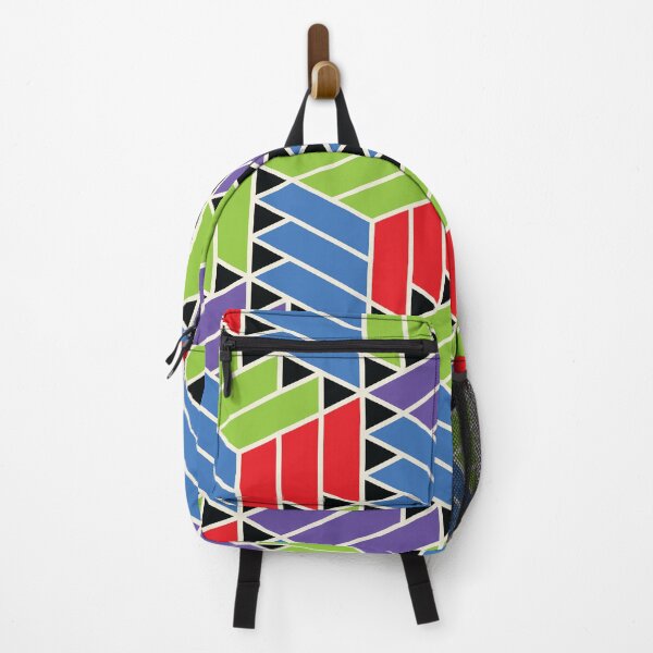 Item preview, Big Brick Cube Bright Primary Color Geometric Pattern designed and sold by TommyArtDesign.